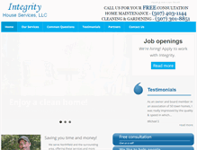 Tablet Screenshot of integrityhouseservices.com
